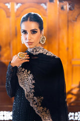 BrandsInn-3PC LAWN EMBROIDERED SHIRT WITH CHIFFOON EMBROIDERED DUPATTA AND EMB TROUSER-BI-4559