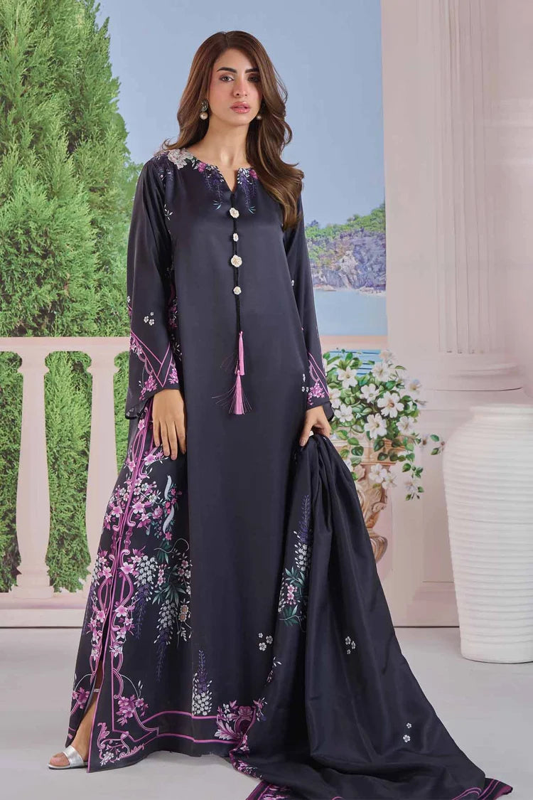 BrandsInn-3PC-SHAMOZE SILK PRINTED SHIRT SILK PRINTED DUPATTA AND SILK TROUSER-BI-9011
