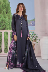 BrandsInn-3PC-SHAMOZE SILK PRINTED SHIRT SILK PRINTED DUPATTA AND SILK TROUSER-BI-9011