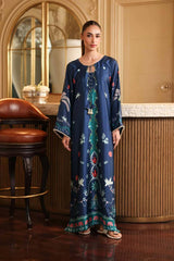 BrandsInn-2PC-SHAMOZE SILK PRINTED SHIRT WITH SILK TROUSER-BI-9015