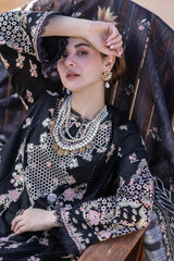 BrandsInn-3PC LAWN EMBROIDERED SHIRT WITH CHIFFOON EMBROIDERED PRINT DUPATTA AND EMB TROUSER-BI-4620
