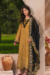 BrandsInn-3PC LAWN EMBROIDERED SHIRT WITH SILK PRINTED DUPATTA AND TROUSER-BI-4911