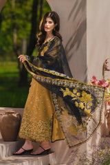 BrandsInn-3PC LAWN EMBROIDERED SHIRT WITH SILK PRINTED DUPATTA AND TROUSER-BI-4911