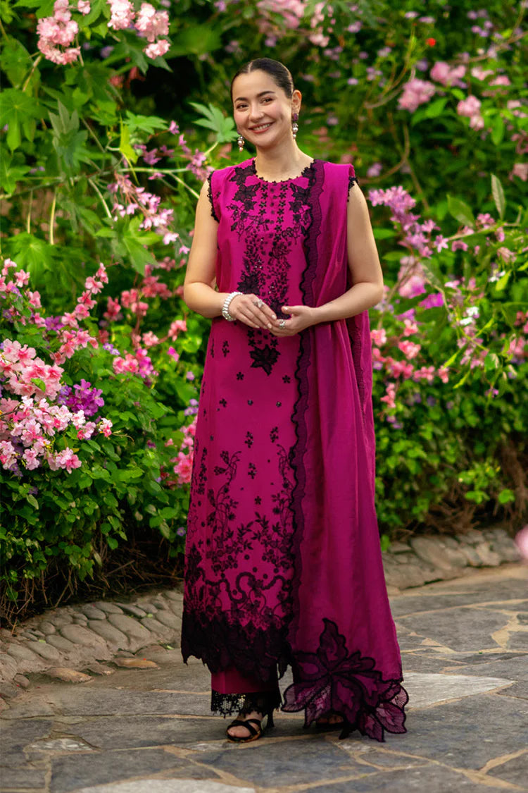 BrandsInn-3PC LAWN SEQUIN EMBROIDERED SHIRT WITH KHADDI NET EMB DUPATTA AND EMB TROUSER-BI-4888