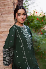 BrandsInn-2PIECE LAWN EMBROIDERED SHIRT WITH LAWN EMB SLEEVES-BI-266