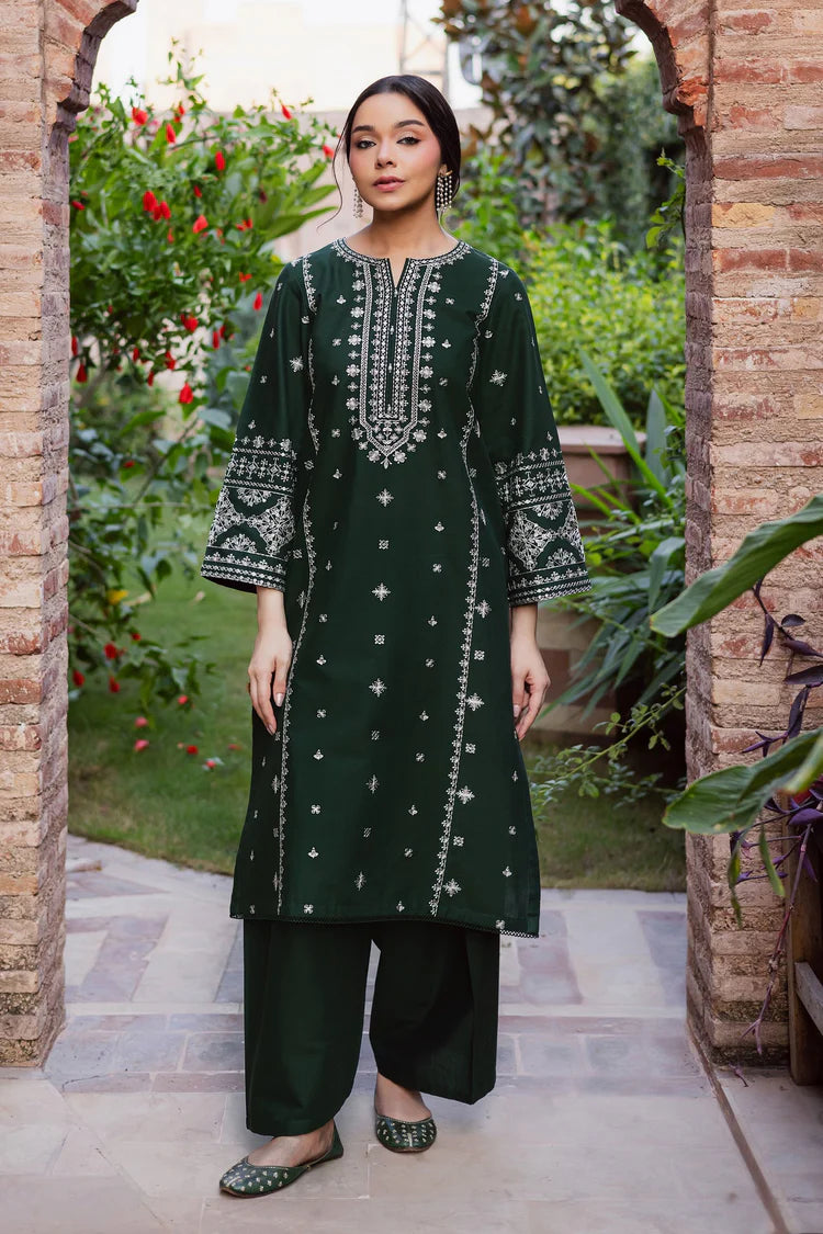 BrandsInn-2PIECE LAWN EMBROIDERED SHIRT WITH LAWN EMB SLEEVES-BI-266