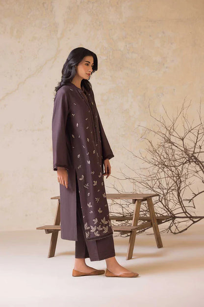 BrandsInn-2PC LAWN EMBROIDERED SHIRT WITH LAWN EMBROIDERED SLEEVES-BIC-3474-BI-263