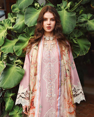BrandsInn-3PC DHANAK EMBROIDERED SHIRT WITH WOOL PRINTED SHAWL AND TROUSER-BI-5081