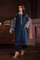 BrandsInn-2PIECE LAWN SEQUIN EMB SHIRT WITH LAWN EMB SLEEVES-BI-246