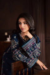 BrandsInn-2PIECE LAWN SEQUIN EMB SHIRT WITH LAWN EMB SLEEVES-BI-246