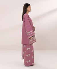 BrandsInn-3PC DHANAK EMBROIDERED SHIRT COUTRAI PRINTED SHAWL & EMB TROUSER-BI-4157