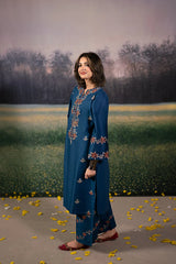 BrandsInn-2PC LAWN EMBROIDRED SHIRT WITH LAWN EMBROIDRED TROUSER-BI-264