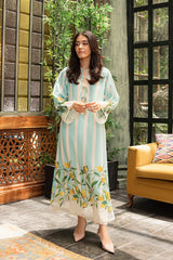 BrandsInn-2pc Shemoz Silk Print With Shemoz Silk Trouser-BI-4106