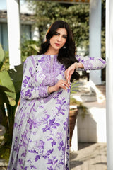BrandsInn-3PC KHADDAR PRINTED EMB SHIRT WITH KHADDAR PRINT EMB DUPATTA AND PRINT TROUSER-ADR-2562