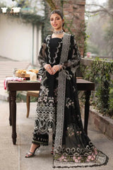 BrandsInn-3PC LAWN EMBROIDERED SHIRT WITH CHIFFON EMBROIDERED DUPATTA AND TROUSER -BI-4633