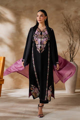 BrandsInn-3PC LAWN EMBROIDERED SHIRT WITH CHIFFON TYE&DYED DUPATTA AND TROUSER-BI-4640