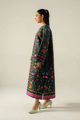 BrandsInn-2PC SHAMOZE SILK PRINTED SHIRT WITH SHAMOZE SILK PRINTED TROUSER-BI-