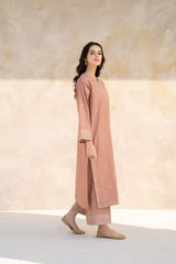 BrandsInn-2PC DHANAK EMBROIDERED SHIRT WITH DHANAK EMBROIDRED TROUSER-BI-4184