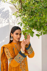 BRANDSINN-3PC LAWN EMBROIDERED SHIRT WITH LAWN EMBROIDERED READY TO WEAR DUPATTA-BI-05