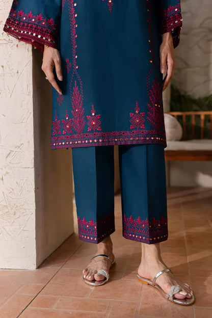 BrandsInn-2PC SEQUIN LAWN EMBROIDERED SHIRT WITH SEQUIN LAWN EMBROIDERED TROUSER-BI-202
