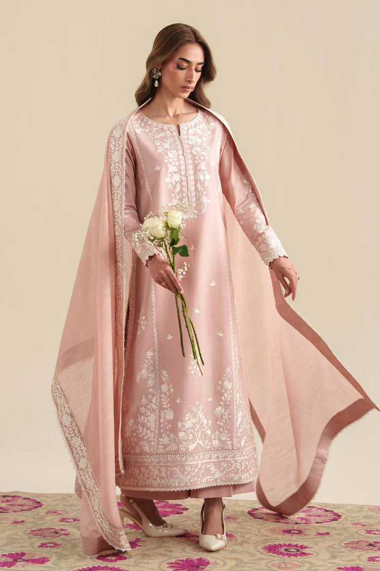 BrandsInn-3PC LAWN EMBROIDERED SHIRT WITH CHIFFON EMB DUPATTA AND TROUSER-BI-4915