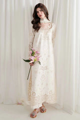 BrandsInn_3PC LAWN CHIKAN EMBROIDERED SHIRT WITH SILK PRINTED DUPATTA AND TROUSER-BI-4902