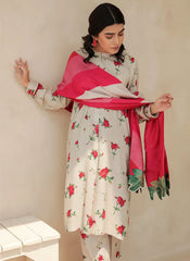 BrandsInn-3PC KARANDI PRINTED SHIRT WITH KARANDI PRINTED DUPATTA AND TROUSER-BI-2575