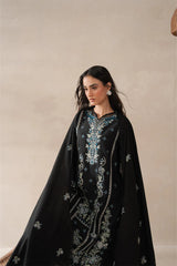 BrandsInn-3PC KARANDI EMBROIDERED SHIRT WITH KHADDI NET EMBROIDERED DUPATTA AND EMB TROUSER-BI-4258