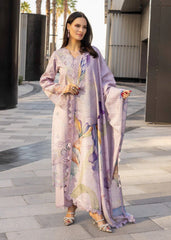 BrandsInn-3PC LAWN EMBROIDERED SHIRT WITH MONARK PRINT DUPATTA AND TROUSER-BI-295