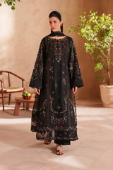 BrandsInn-3PC LAWN EMBROIDERED SHIRT WITH CHIFFON EMBROIDERED DUPATTA AND TROUSER-BI-4849