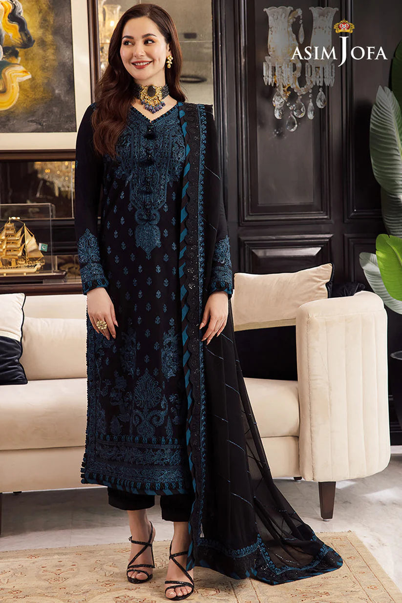 BrandsInn-3PC LAWN EMBROIDERED SHIRT WITH BAMBER CHIFFON EMBROIDERED DUPATTA AND LAWN TROUSER-BI-232