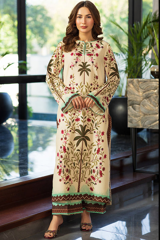 BRANDSINN-2PC SHAMOZE SILK PRINTED SHIRT & SHAMOZE SILK PRINTED TROUSER-BI-2003