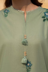 BrandsInn-3PC LAWN EMBROIDERED SHIRT WITH CHIFFON EMBROIDERED DUPATTA AND TROUSER-BI-318