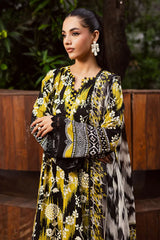 BrandsInn-3PC KHADDAR PRINTED SHIRT WITH KHADDAR PRINTED DUPATTA AND PRINTED TROUSER-BI-