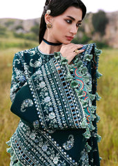 BrandsInn-3PC KARANDI EMBROIDERED SHIRT WITH KARANDI EMBROIDERED SHAWL AND TROUSER-BI-5249