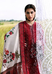 BrandsInn-3PC KARANDI EMBROIDERED SHIRT WITH WOOL PRINTED SHAWL AND TROUSER-BI-5215