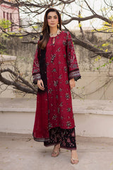 BrandsInn-3PC LAWN EMBROIDERED SHIRT WITH CHIFFON EMBROIDERED TYE&DYED DUPATTA AND EMB TROUSER-BI-4753