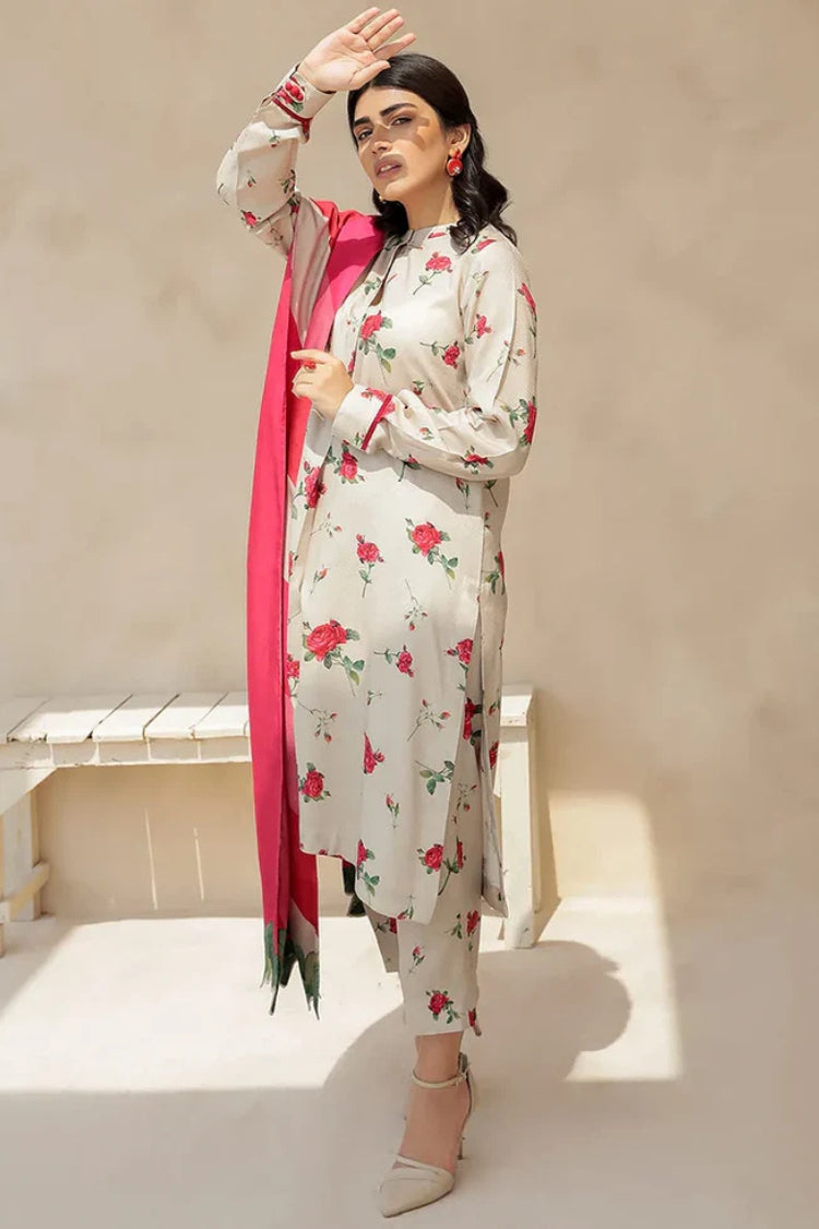 BrandsInn-3PC KARANDI PRINTED SHIRT WITH KARANDI PRINTED DUPATTA AND TROUSER-BI-2575